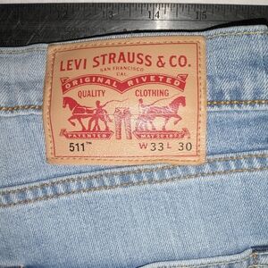 Levi's 511 slim straight leg faded 33x30